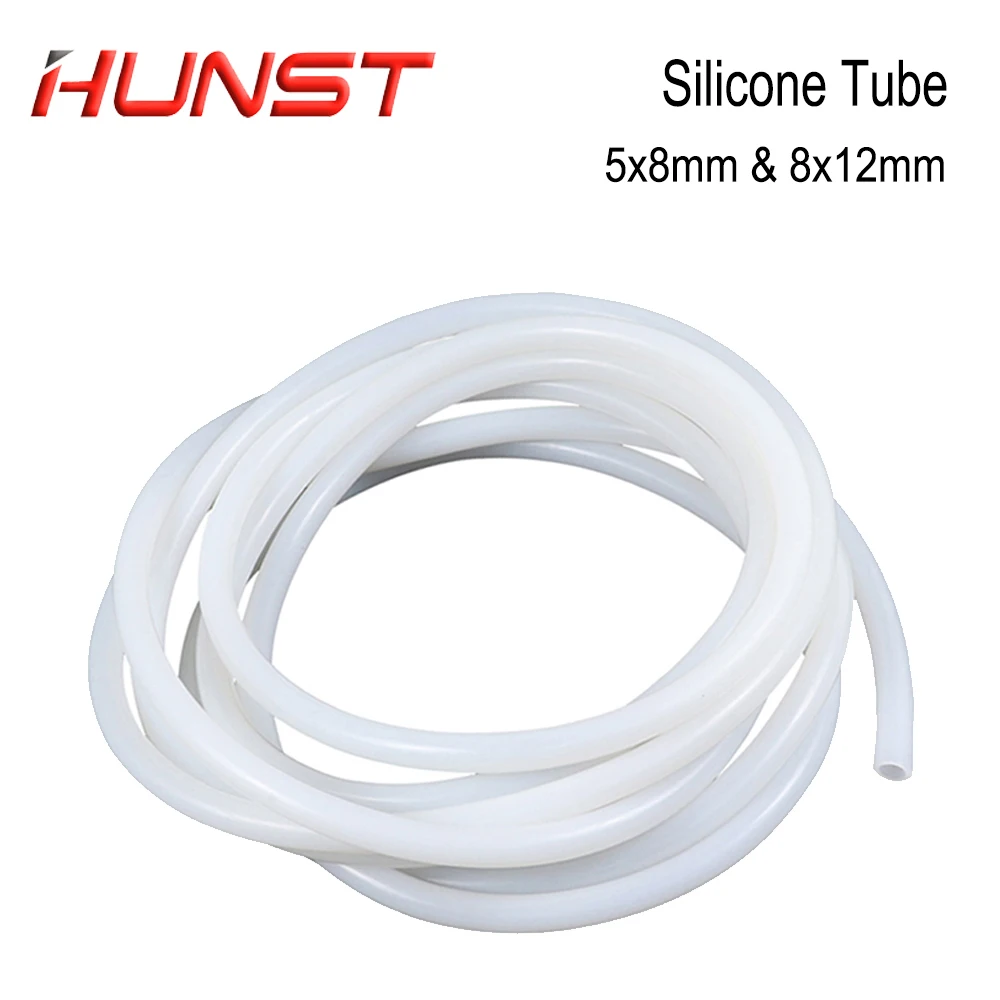 Tubo de silicona HUNST, manguera Flexible de tubería de agua de 8x12mm y 5x8mm para Sensor de agua, bomba de agua, enfriador de agua y tubo láser.