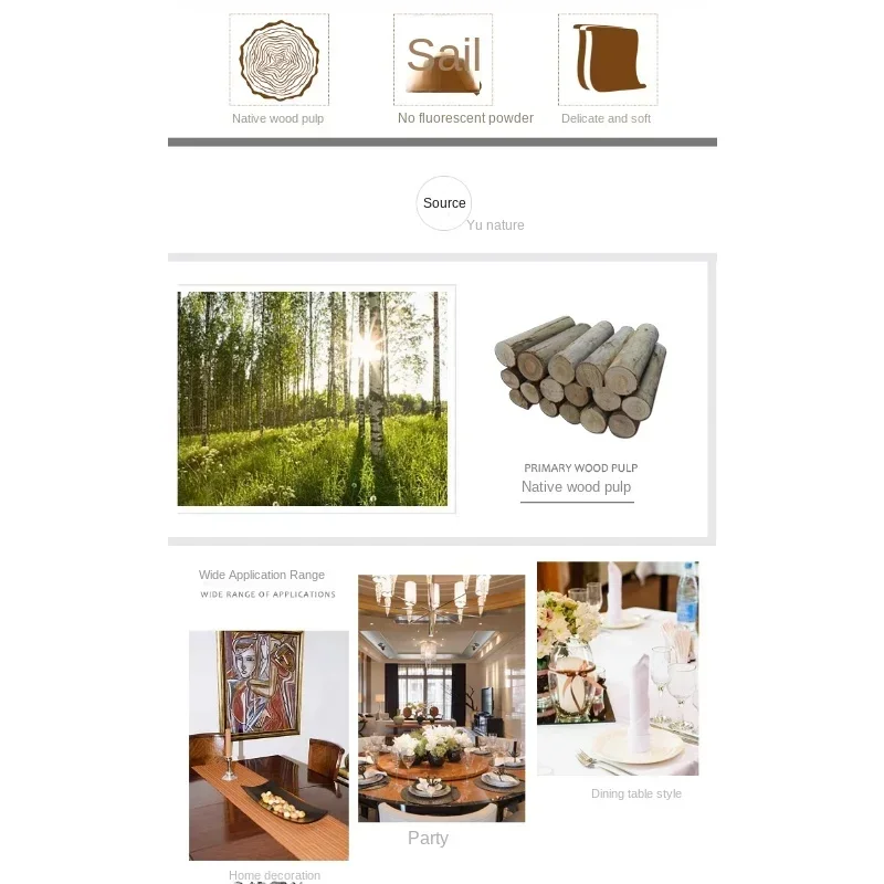 カラフルなプリントナプキン、2プライ、森の緑の葉、ホテル、レストランのテーブルデコレーション、ワイングラス、花、紙のランチョンマット、20個