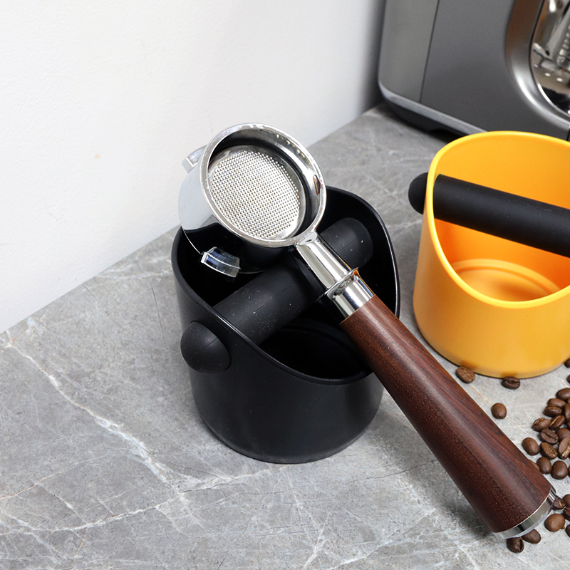 Coffee Knock Box For Grind Waste Grounds Dump Bin Anti-slip Pads Shock-Absorbent With Removable Bar Espresso Maker Barista Tools