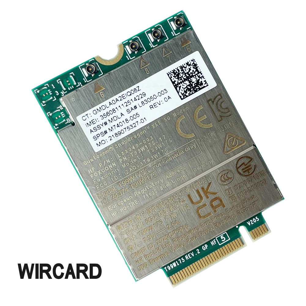 Tarjeta de módulo T99W175 snapdragon X55 4G 5G SPS #   M74018-005 SA # L83050-003 para Elite Folio 13,5 pulgadas 2 en 1 Notebook PC portátil