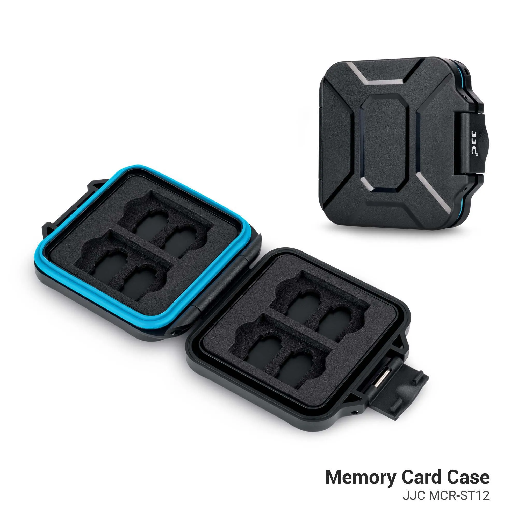JJC Cực SD Đựng Thẻ Micro SD Thẻ Người Tổ Chức Thẻ Nhớ Hộp Bảo Quản Cho 4 SD SDHC SDXC + 8 Micro SD TF Thẻ