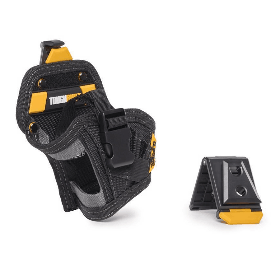 Funda de taladro pequeña de TB-CT-20-S ToughBuilt para cinturón de herramientas, bolsa de taladro, funda de controlador de impacto para brocas, 5 bolsillos y bucles
