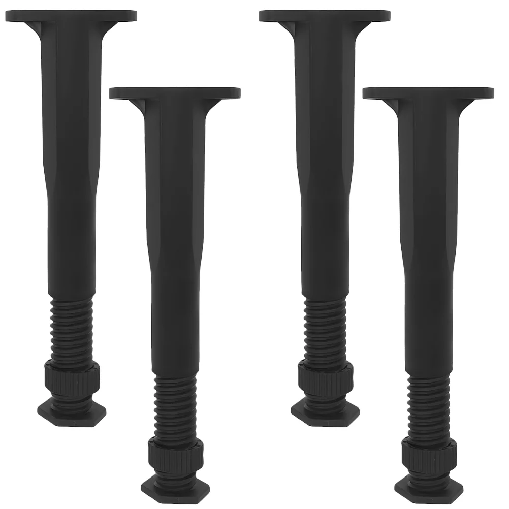 4 Pcs Bed Frame Support Legs Adjustable Replacement Center for Base Frames Furniture Slats Reinforcement Kit