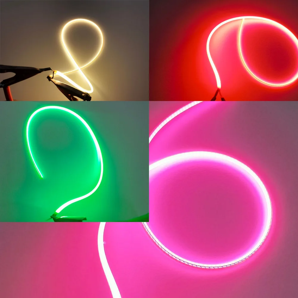 LED Filament Flexible DC3V 25 80 110 128 190 300mm Positive Negative Same End DIY Edison Bulb Lamp Part Decorative Lamp Lighting