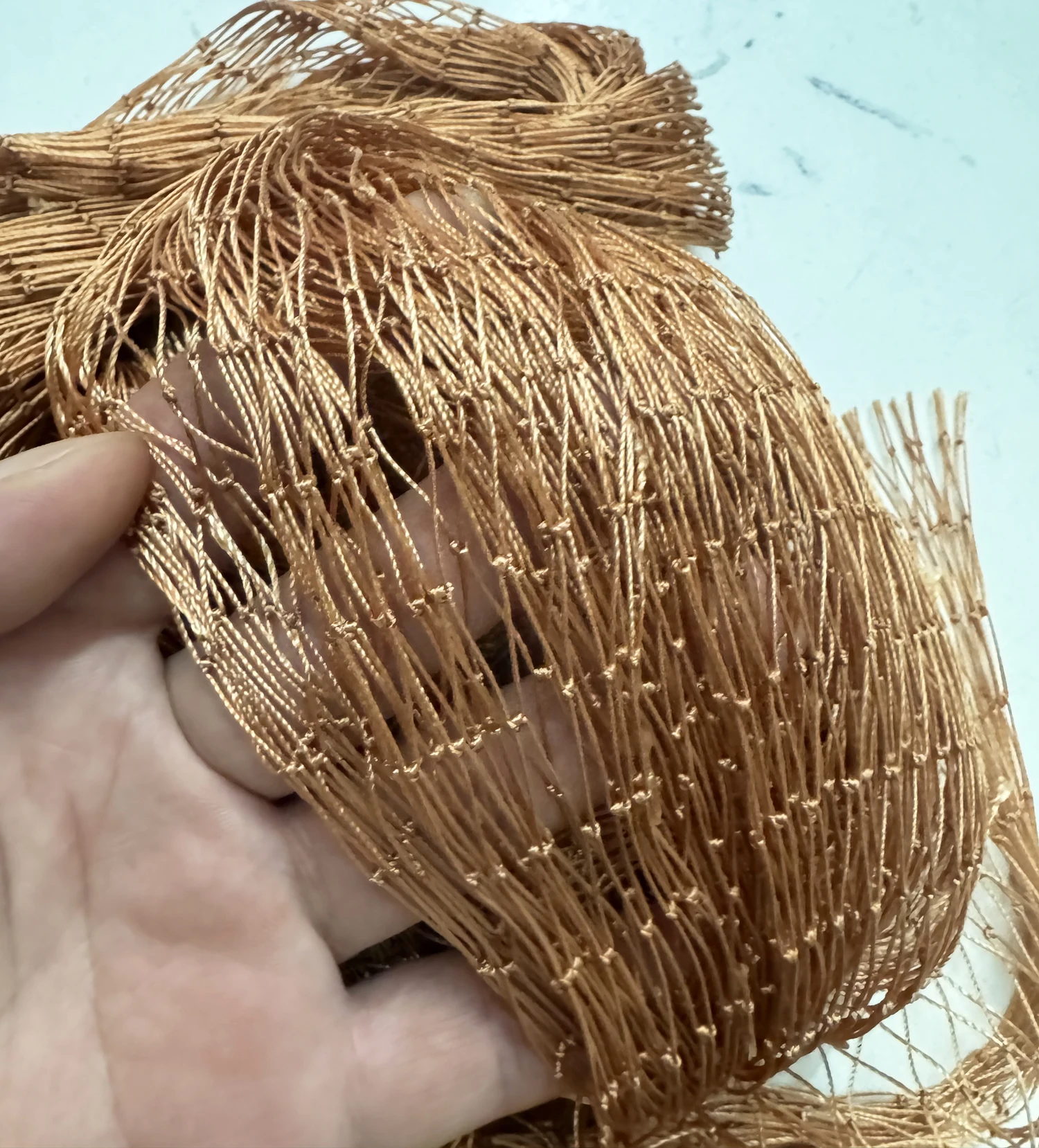 Brown Nylon Netting-Solid Tyre Line Net Mesh for Anti Bird Netting,Fruits and Vegetables Protective Mesh,Garden Net Chicken Net