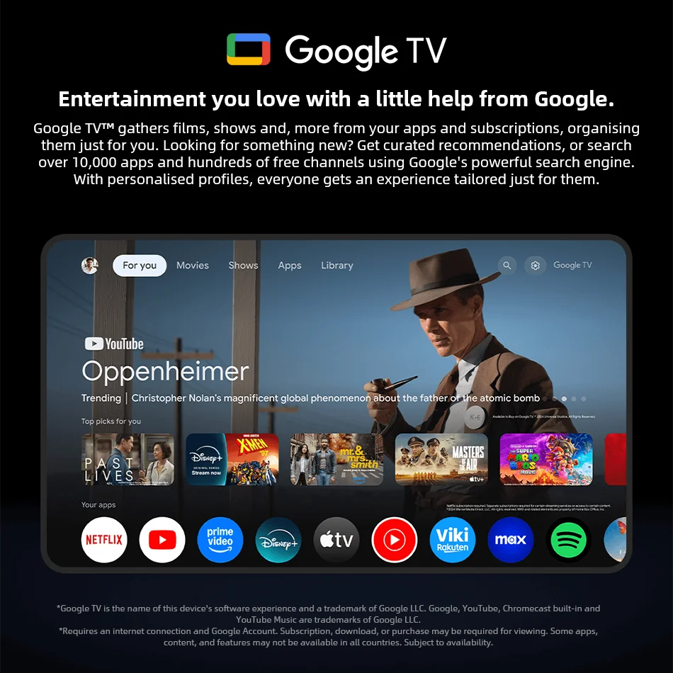 Xiaomi TV Stick 4K 2-го поколения 2025 Глобальная версия Google TV Smart HDR 2 ГБ ОЗУ 8 ГБ ПЗУ Bluetooth 5.2 Mini TV Dongle Потоковое мультимедиа