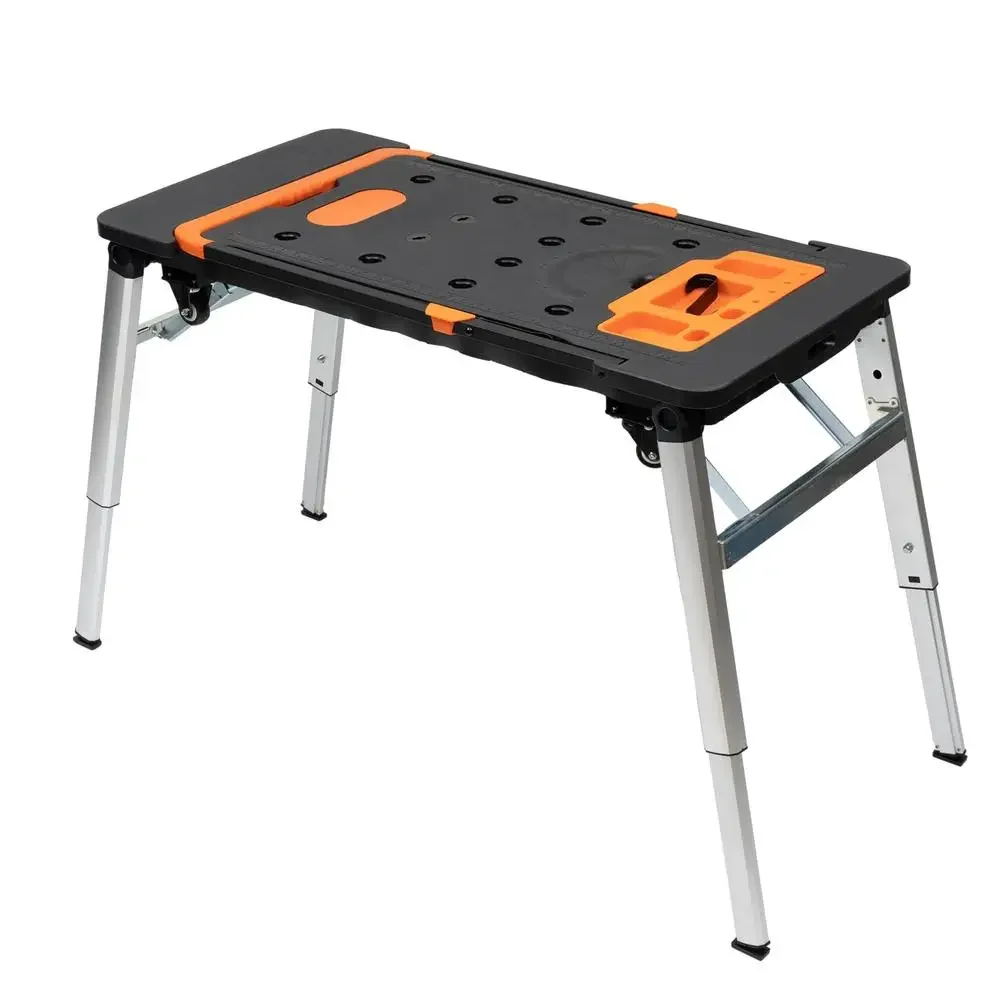 7-in-1 Multifunctional Portable Workbench Scaffold Cart Dolly Saw Horse Handcart Helper Stand