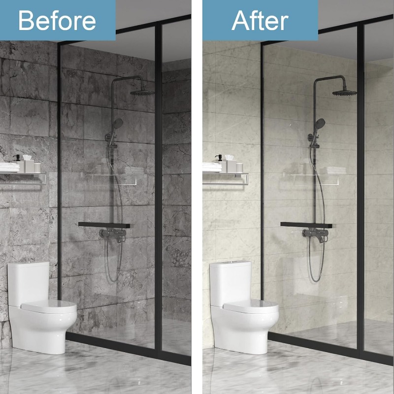 Shower Wall Panels, 23.6" x 11.8" Peel and Stick Backsplash Vinyl Faux Marble Shower Tile for Bathroom and Kitchen Wall (12pc)