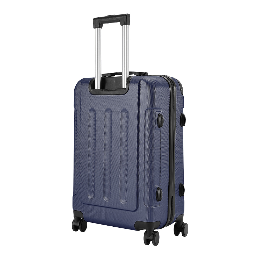 Blue Modern Hardside Spinner Suitcase with Combination Lock 20"
