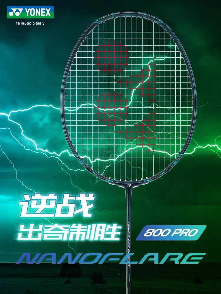 Nueva raqueta de bádminton Yonex NF800 PRO, raqueta de bádminton profesional de fibra de carbono de alta calidad con línea