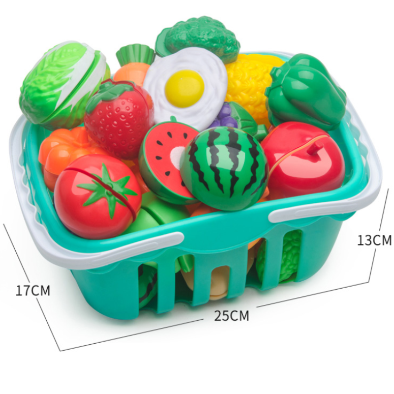 6/10/13/24 Stuks Keuken Plezier Snijden Groenten En Fruit Speelhuis Set puzzel Onderwijs Speelgoed Voor Kinderen Jongens Meisjes Kerstcadeaus
