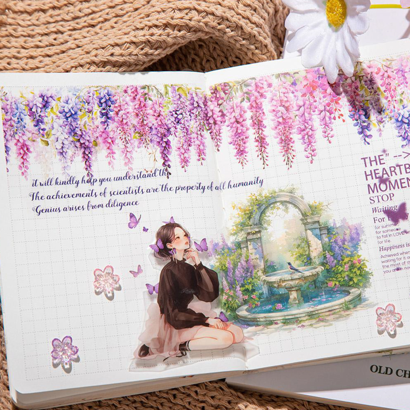 Mr. Paper, 200cm/roll, Vine, Flower, Branch and Leaf Theme Tape, Decorative Scrapbook, Photo Frame, Diary, Phone Case Stickers