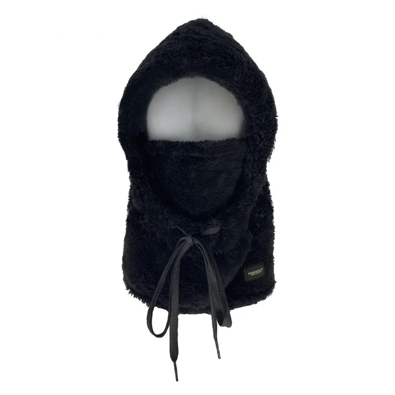 Máscara para el cuello, gorro de una pieza, gorro de terciopelo grueso para invierno, protección para los oídos, gorro de algodón a prueba de viento, para montar en bicicleta para mantener los sombreros calientes