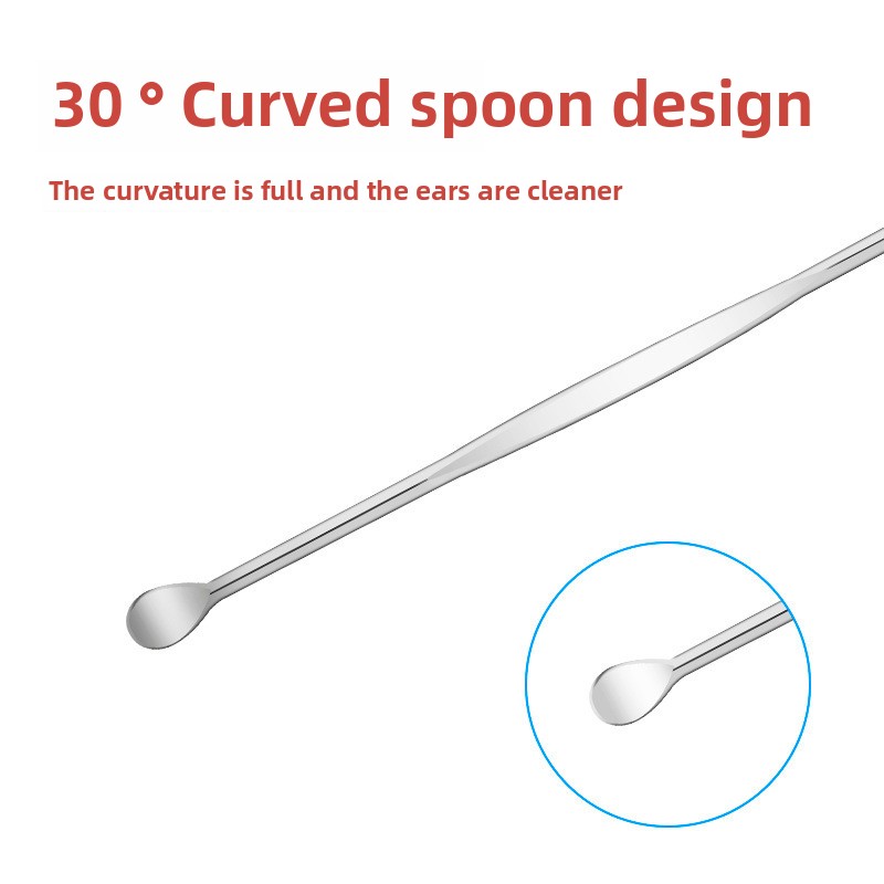 Kit de limpeza de cera de ouvido com mola espiral, 6 peças, conjunto de seleção de ouvido, seguro e higiênico, ferramentas de limpeza de ouvido para casa com design confortável