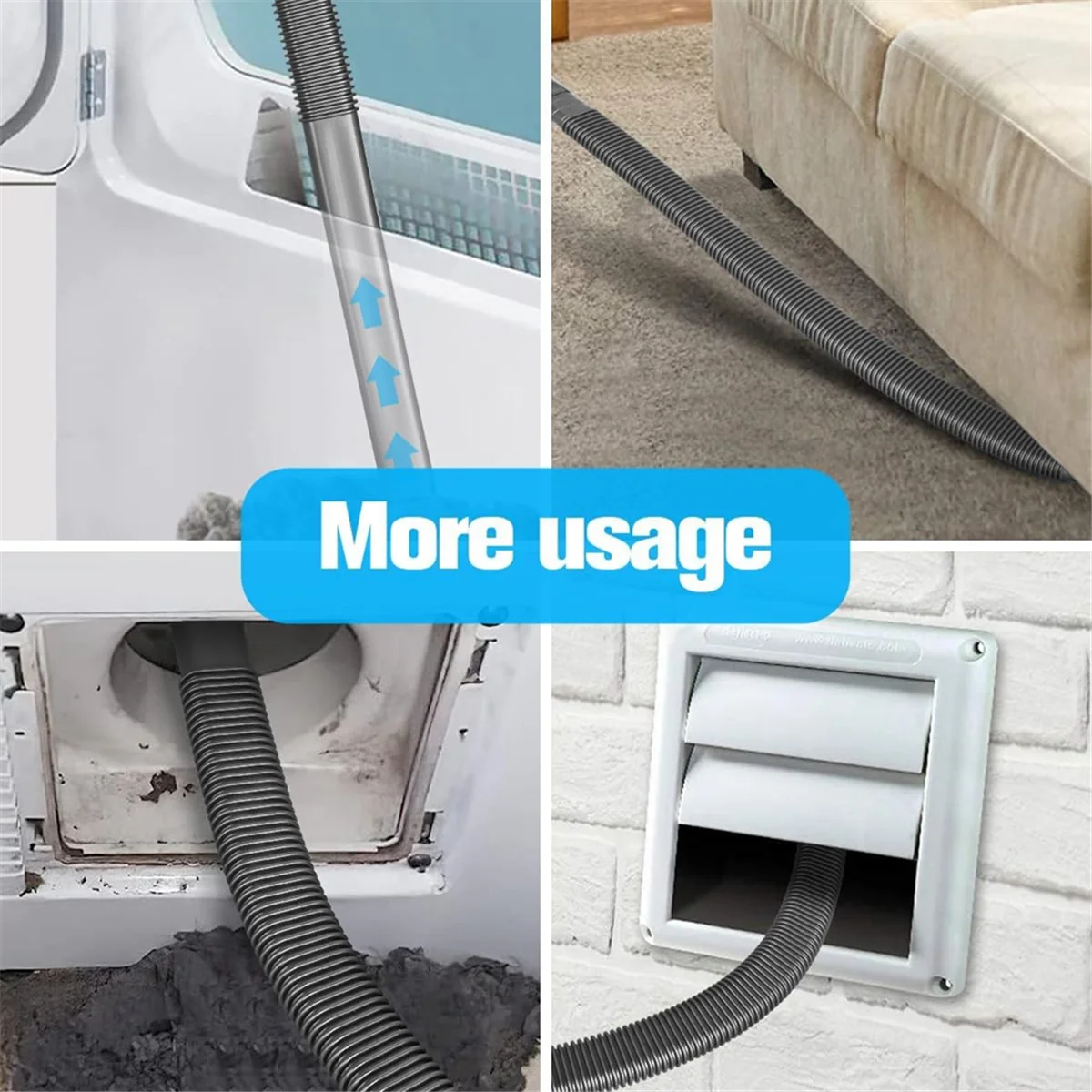 Dryer Vent Cleaner Kit Hose Attachment for Dyson V6 DC35 DC44 DC45 DC48 DC52 DC58 DC59 DC62 Cordless Vacuum Crevice Tool