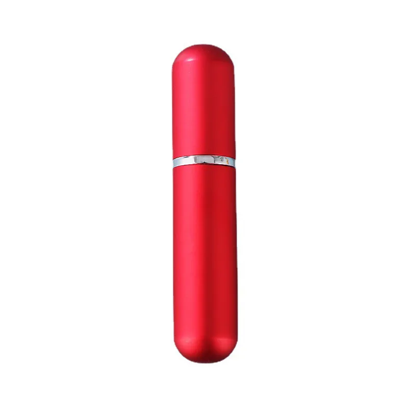 Mini botella de Perfume portátil de 5ml, atomizador en aerosol de aluminio para viaje, pulverizador atomizador de Perfume de Metal vacío, 1 ud.