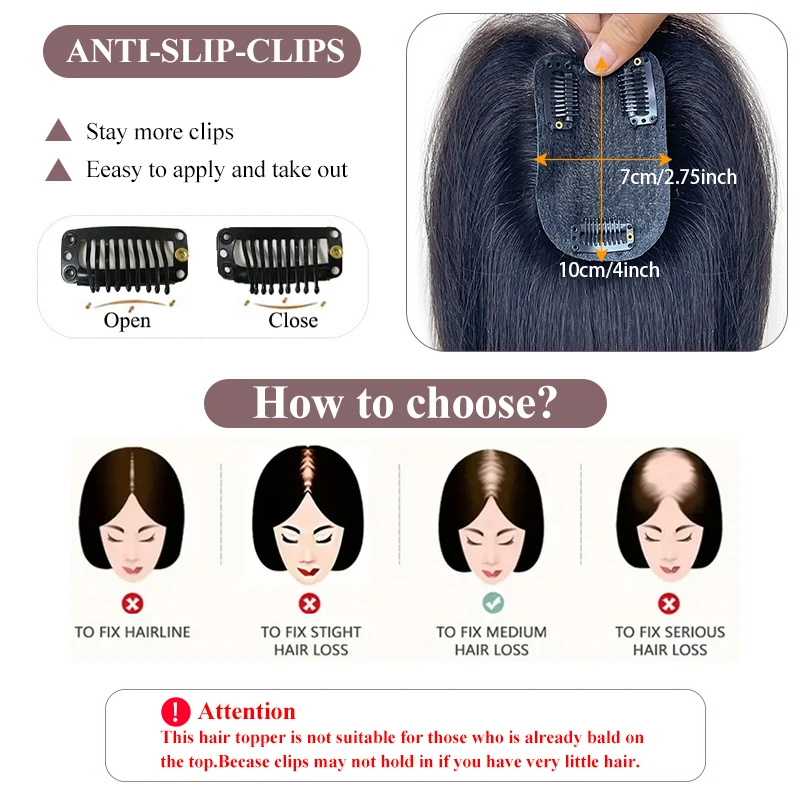 フレンチフリンジ付きストレートクリップヘアエクステンション,100% 人毛,7x10cm,ヘアピース,ボリュームを改善,25cm