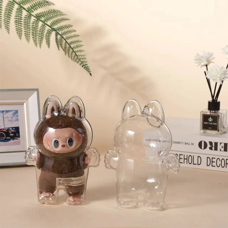 LABUBU Have A Seat Transparent Case Labubu Plastic Case Backpack Charms