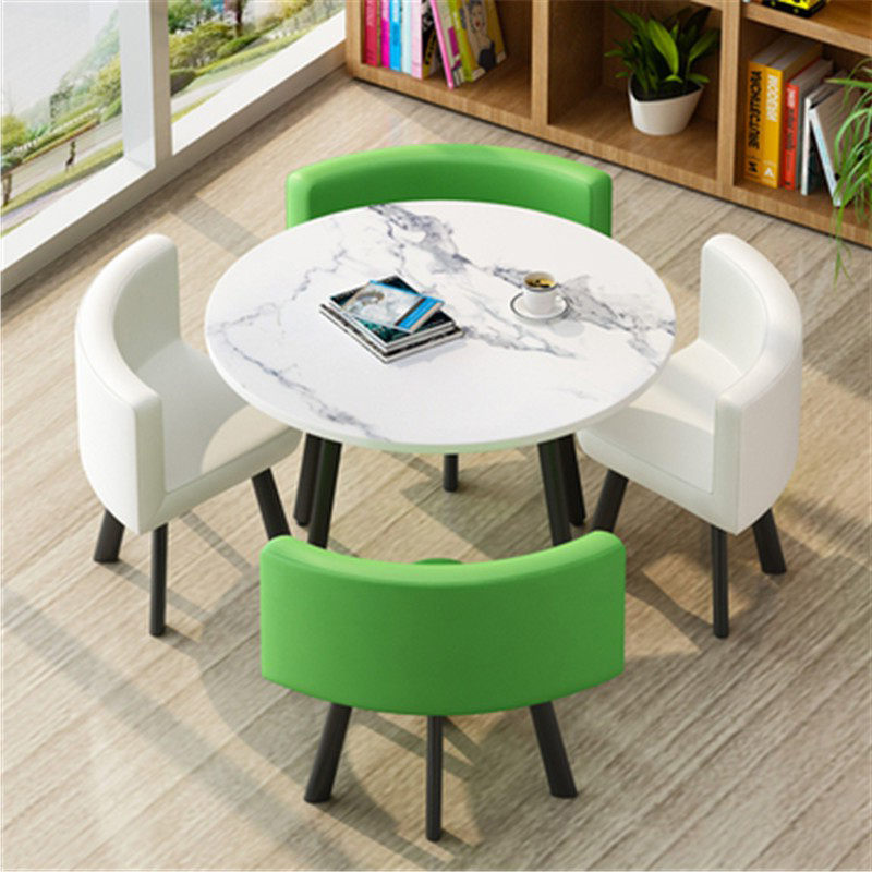 Conjuntos De Mesa De Café De Estilo Moderno De Luxo. mesas De Jantar Redondas, conjunto De 4 Cadeiras, pode ser Personalizado, preço De Fábrica, Novo Design, 2024
