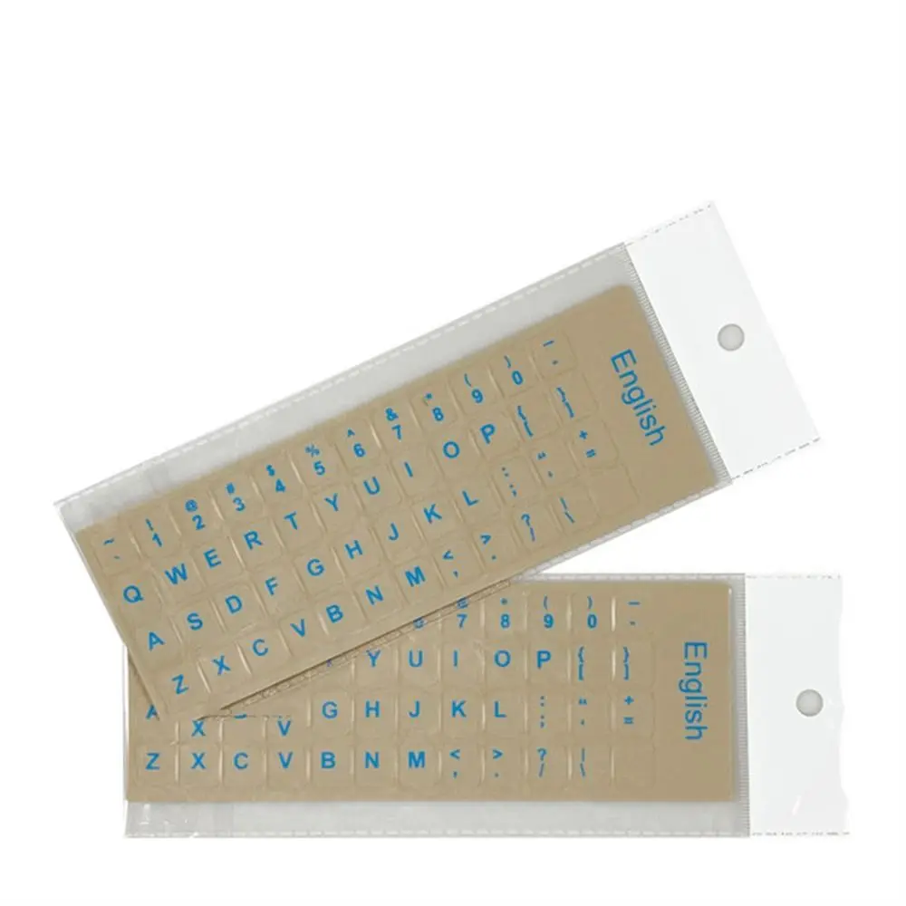 Russian English Transparent Keyboard Stickers Korean Hebrew Language Alphabet for Computer PC Dust Protection Laptop Accessories