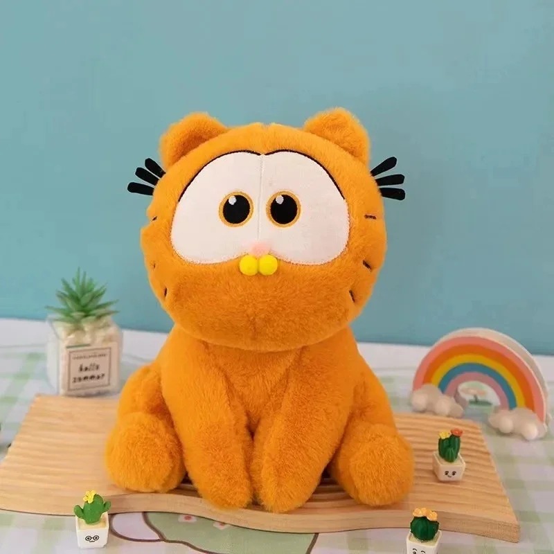25CM Garfield Gefüllte Plüschpuppe Kawaii Plüschtier Cartoon Anime Katze Plüsch Dekoration Geschenk
