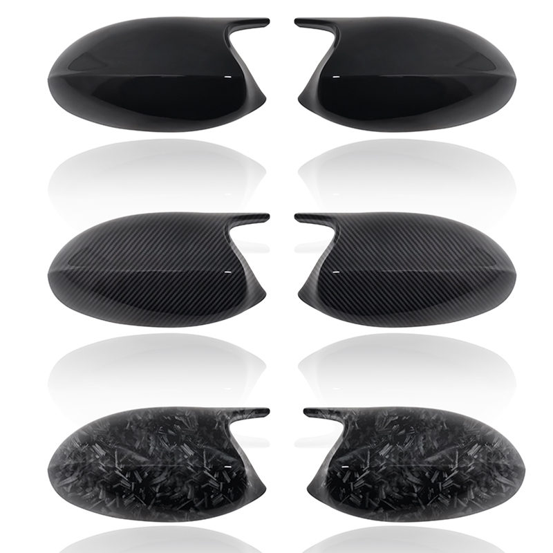 Osłony lusterek wstecznych do Bmw serii 1 3 E90 E91 E92 E93 E80 E81 E87 E88 Włókno węglowe wsteczne Gloss Black