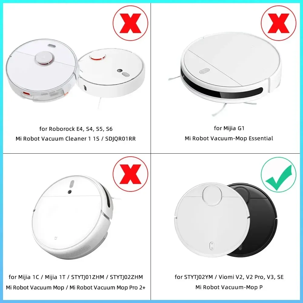For Xiaomi Robot Vacuum S10 S12 T12 B106GL/Mop 2S XMSTJQR2S /3C B106CN Spare Parts, Main Side Brush Filter Mop Replacement Parts