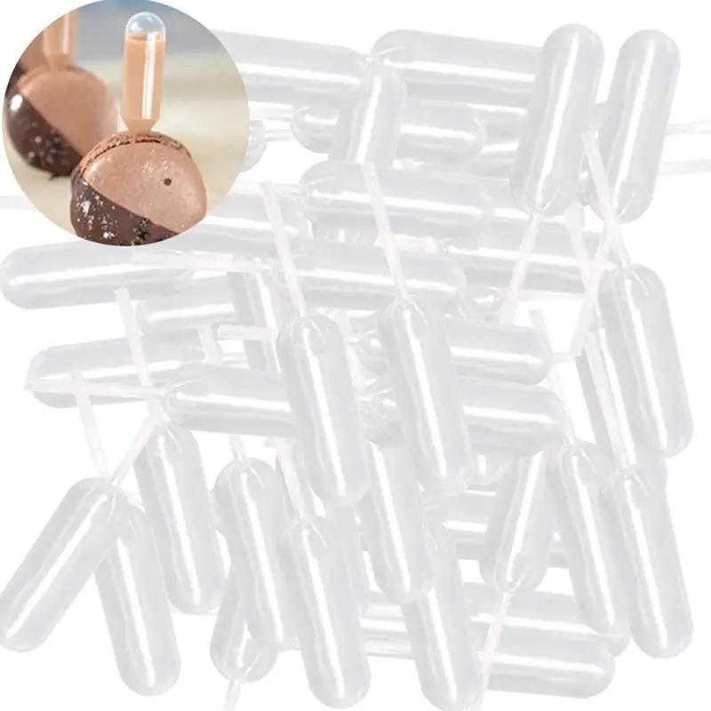100 Cái/lốc 4Ml Nhựa Bóp Truyền Pipet Nhỏ Giọt Dùng Một Lần Pipet