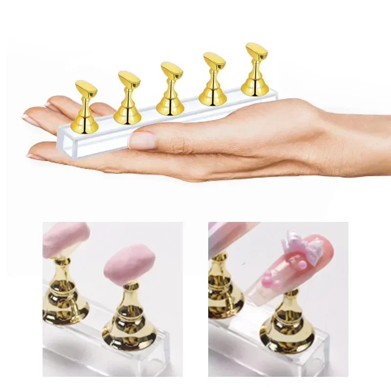 1Set Tablero Magnético Para Práctica De Uñas - Estilo Ajedrez Clásico Y Cartoon Soporte Para Punta De Uñas Acrílicas Para Exhibición De Herramientas De Arte De Uñas DIY Para Hogar