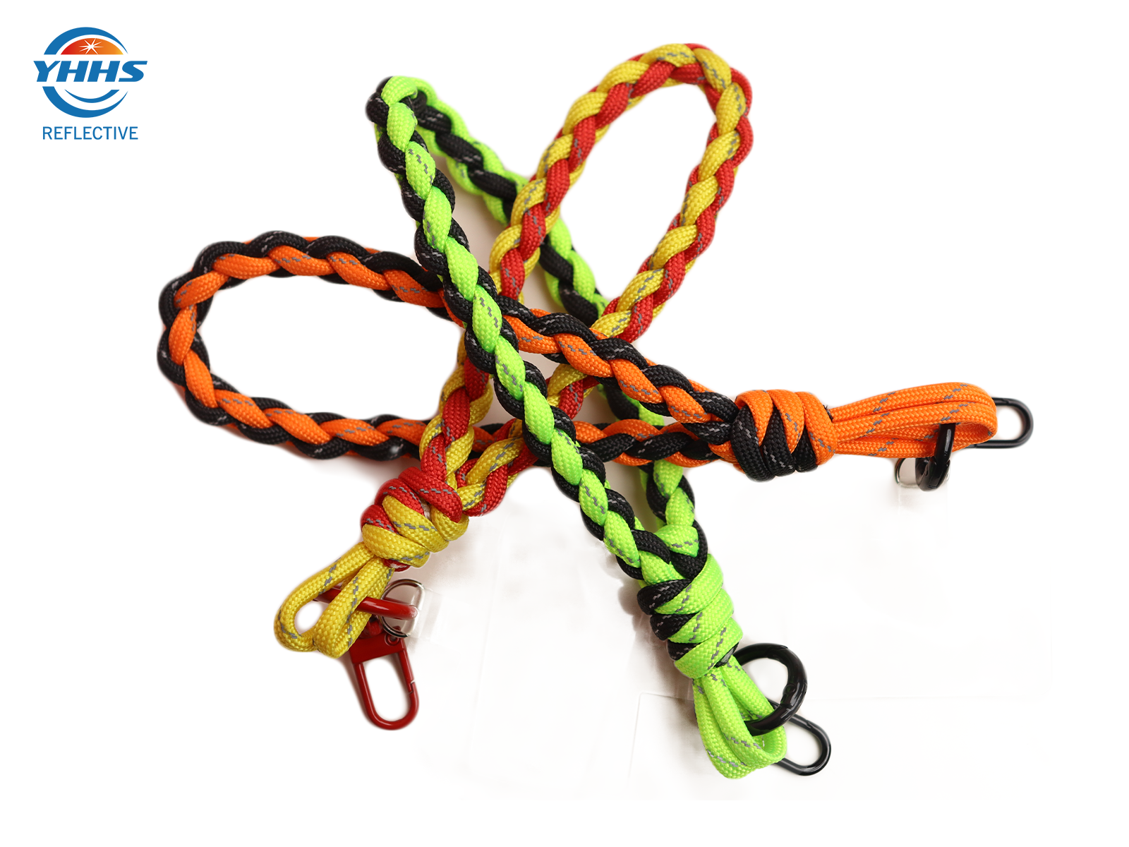 Chaveiros reflexivos de alta visibilidade, pingente refletor verde fluorescente para bolsas infantis, acessórios de equitação, viagem segura