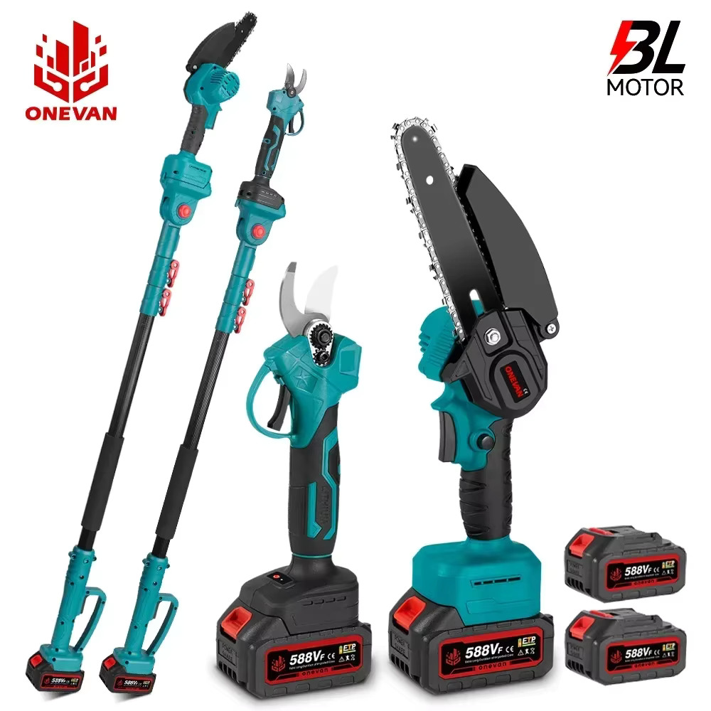 3IN1 Бесщеточный телескопический столб, электрическая бензопила, 3500 Вт, ножницы с высокой веткой, инструмент для обрезки, подходит для 21 В, 18 В, аккумуляторные штифты