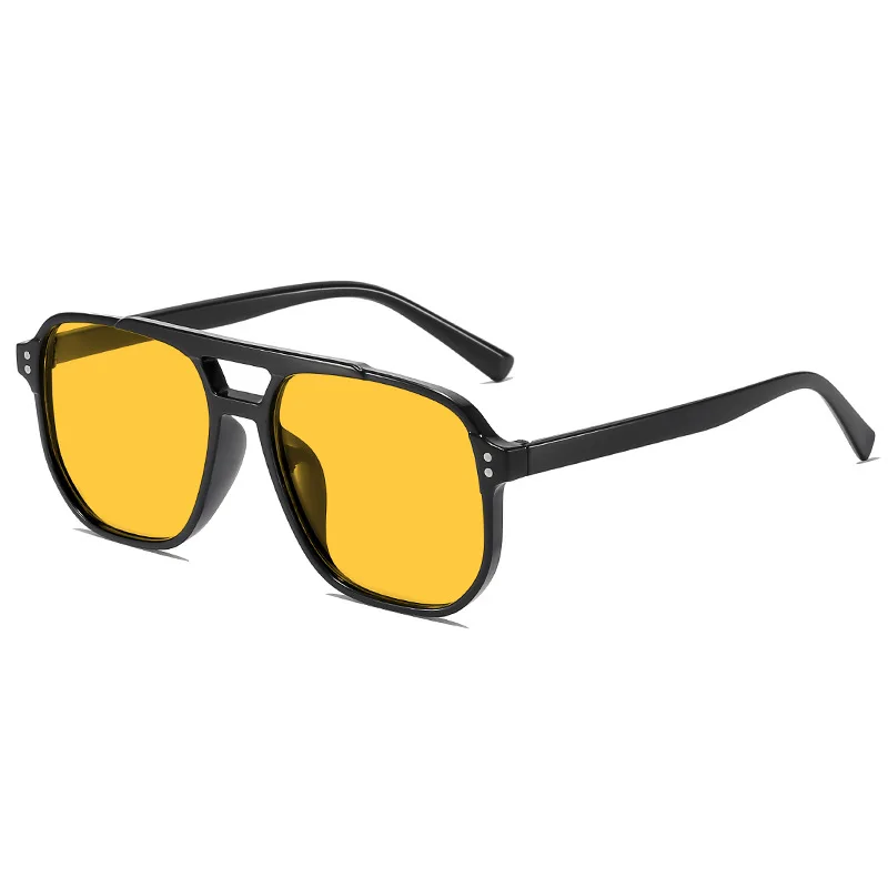 Vintage Männer Frauen Große Sonnenbrille Männer Platz Shades Marke Designer Unisex Sonnenbrille Schwarz Objektiv Männlich Weiblich Sonnenbrille UV400
