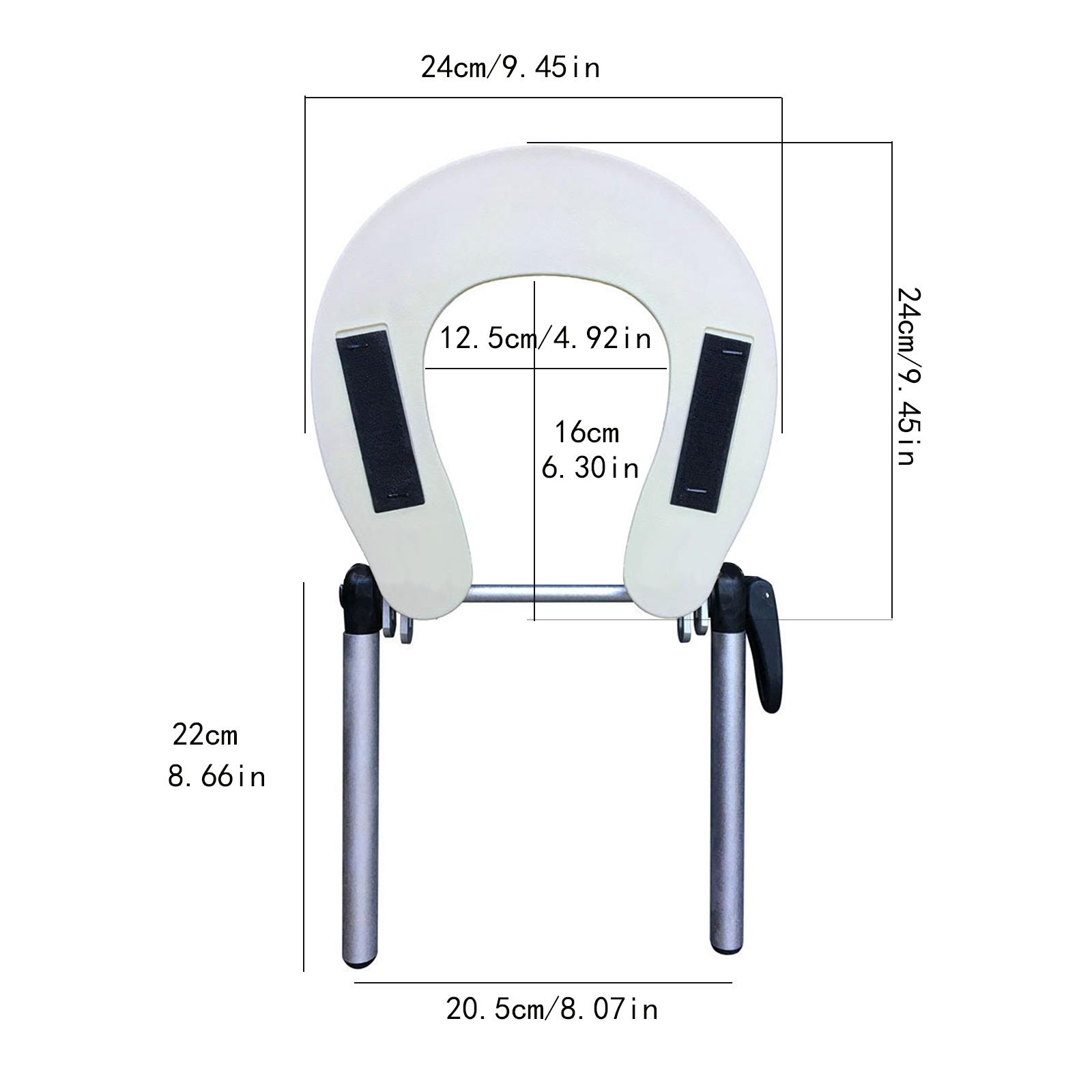 Mesa de masaje, cuna facial, accesorios ajustables profesionales, cómodo soporte de aluminio para espacio facial, soporte para reposacabezas de cama de masaje