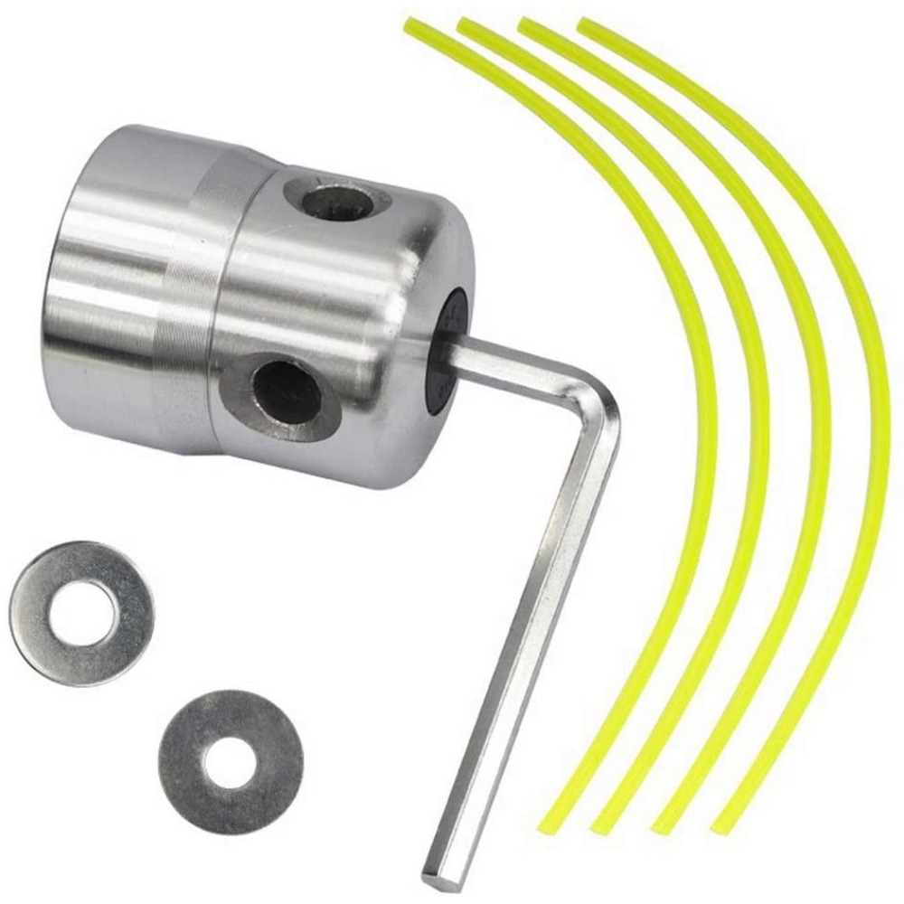 Aluminum Grass Trimmer Head With 4Lines Brush Cutter Head Lawn Mower Accessories Cutting Line Head For Strimmer Replacement Tool
