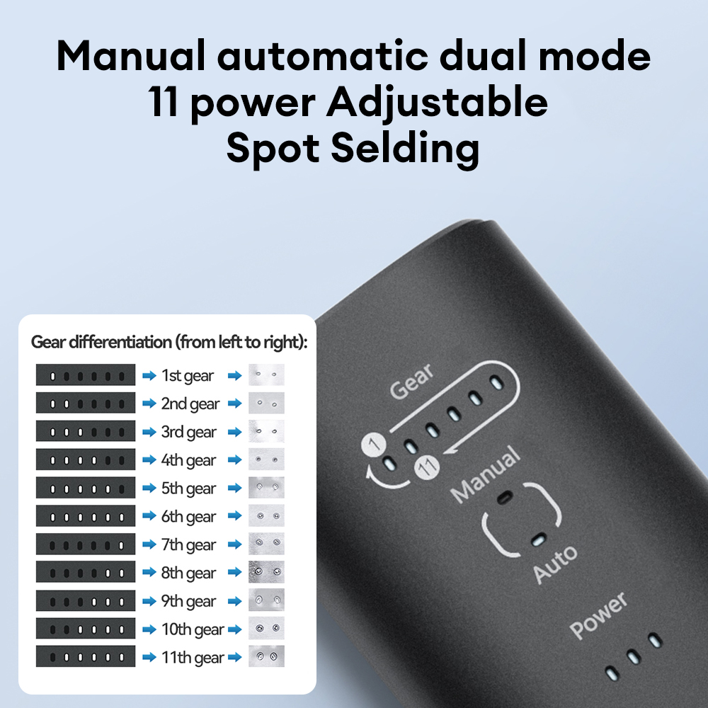 ใหม่ 11 เกียร์ปรับ Spot เครื่องเชื่อม 0.25 มม.นิกเกิลเชื่อมมือถือเครื่อง 18650 แบตเตอรี่,เชื่อมนิกเกิลแผ่น,เหล็ก,เหล็ก