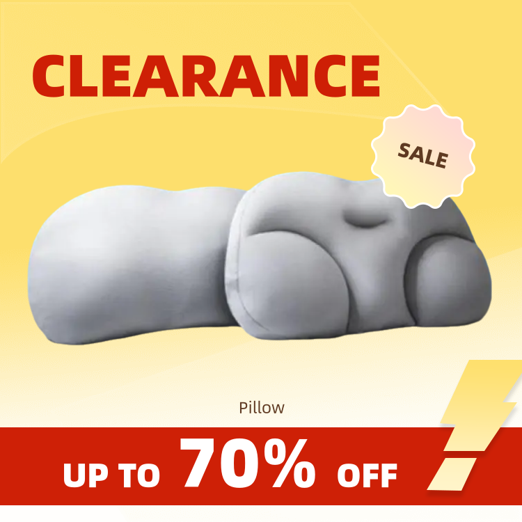 Clearance_Allroundes eiförmiges Wolkenkissen, weiches Bettkissen, Stillkissen, 3D, ergonomisch, zum Schlafen, Memory-Schaum, eiförmiges Ergonomi