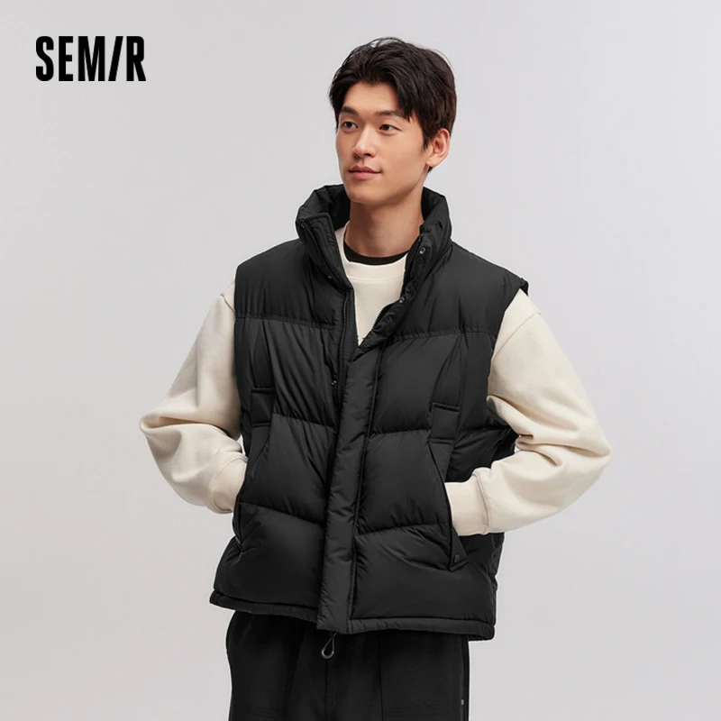 Semir Daunenweste für Herren, 2025, Winter, neu, locker, wasserdicht, Paar, passende, solide, vielseitige Oberbekleidung