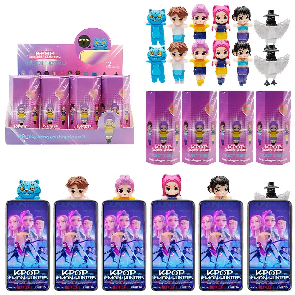 2025 Popularne figurki anime z serii Demon Hunters w blind boxach, ozdoby, lalki, prezent urodzinowy dla fanów i dzieci, losowy blind box