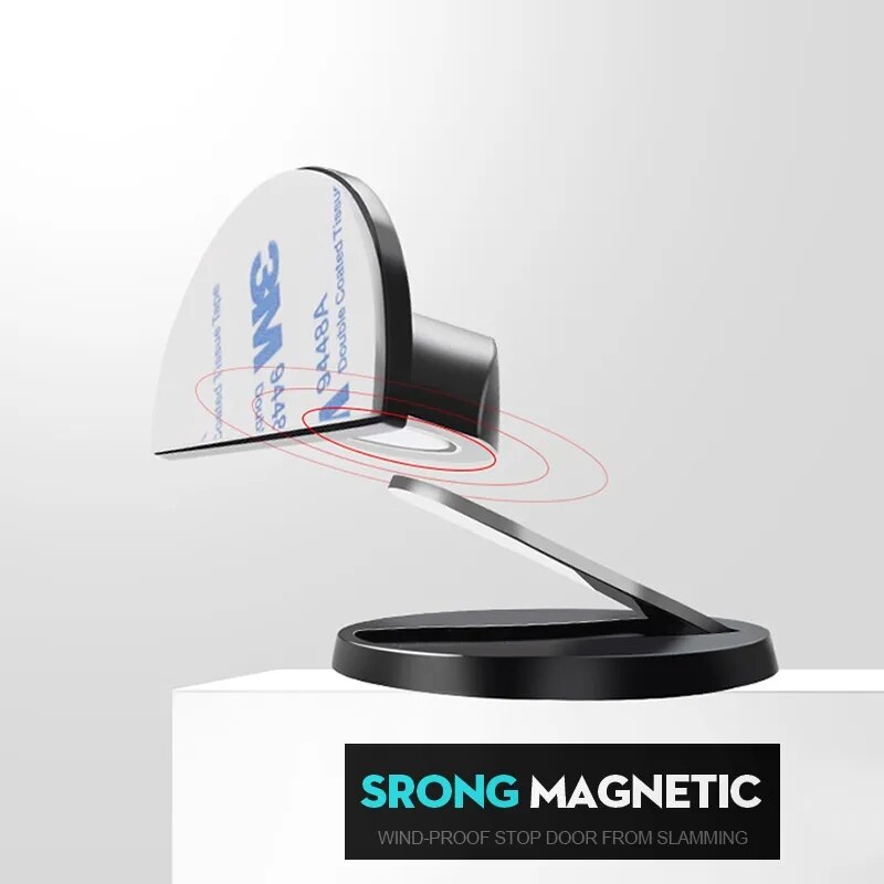 Onzichtbare magnetische deurstopper Roestvrij staal Ponsvrij Winddicht Mechanisch Zelfsluitende deurstopper Deurstopper