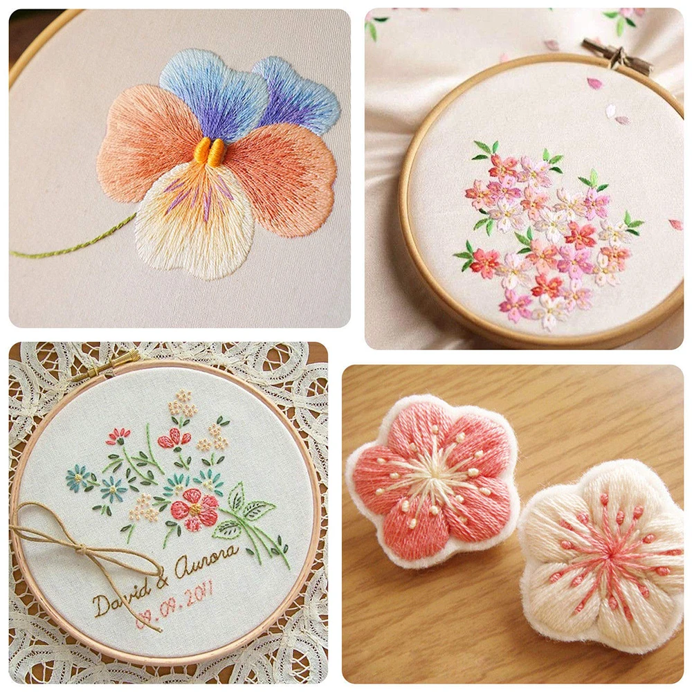 100/200/447pcs สีผสมเย็บปักถักร้อยผ้าฝ้ายเย็บ Skeins CRAFT CROSS Stitch Floss ชุดสาย DIY เครื่องมือทําสร้อยข้อมือ