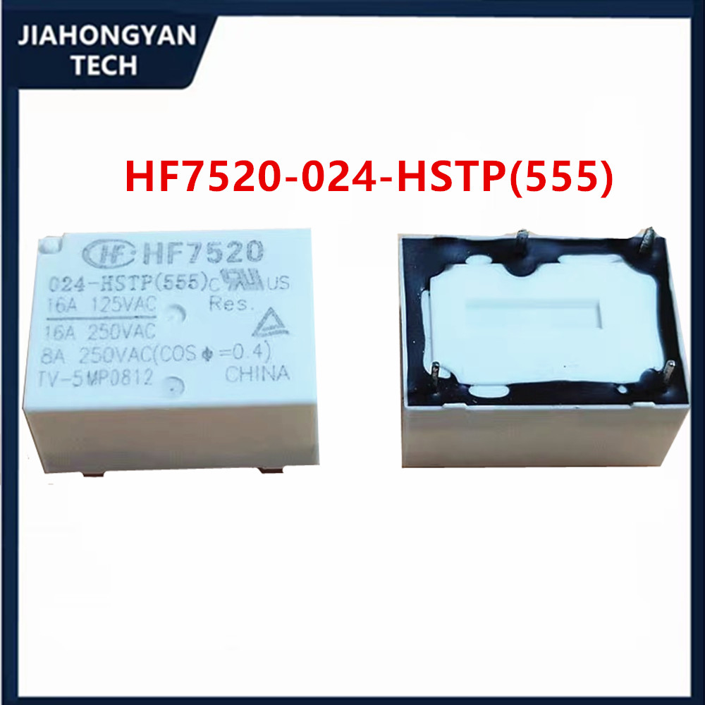 1 Stuks 2 Stuks 5 Stuks Originele Relais HF7520-005-HSTP HF7520-012-HSTP HF7520-024-HSTP 16a 5V 12V 24V 4-Pin