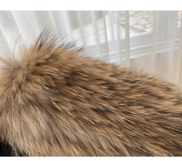 女性のための本物の自然なアライグマの毛皮のコート,厚くてニットのジャケット,暖かいアウターウェア,豪華な女性のコート,新しいファッション,冬,2022