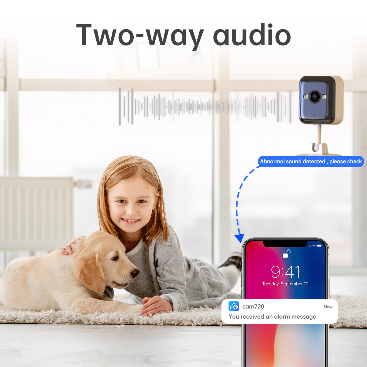 Jooan 1080P cámara IP Wifi para exteriores cámara de vigilancia CCTV Mini cámara impermeable 5 X Zoom Color noche Smart Home Monitor de bebé
