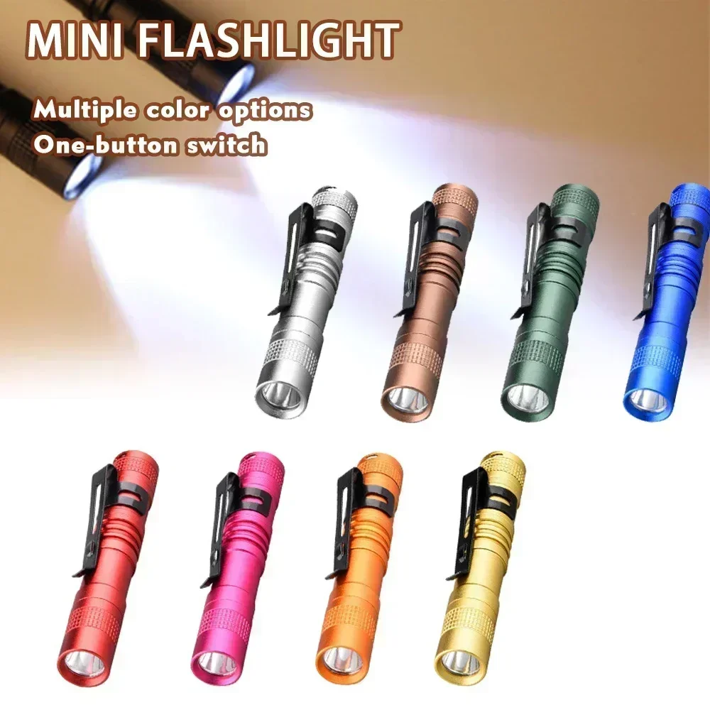 Tragbare Mini LED Stift Taschenlampe Mit Stift Clip Handheld Ultra Taschenlampe Verwenden AAA Batterie Für Outdoor Camping Notfall Lampe