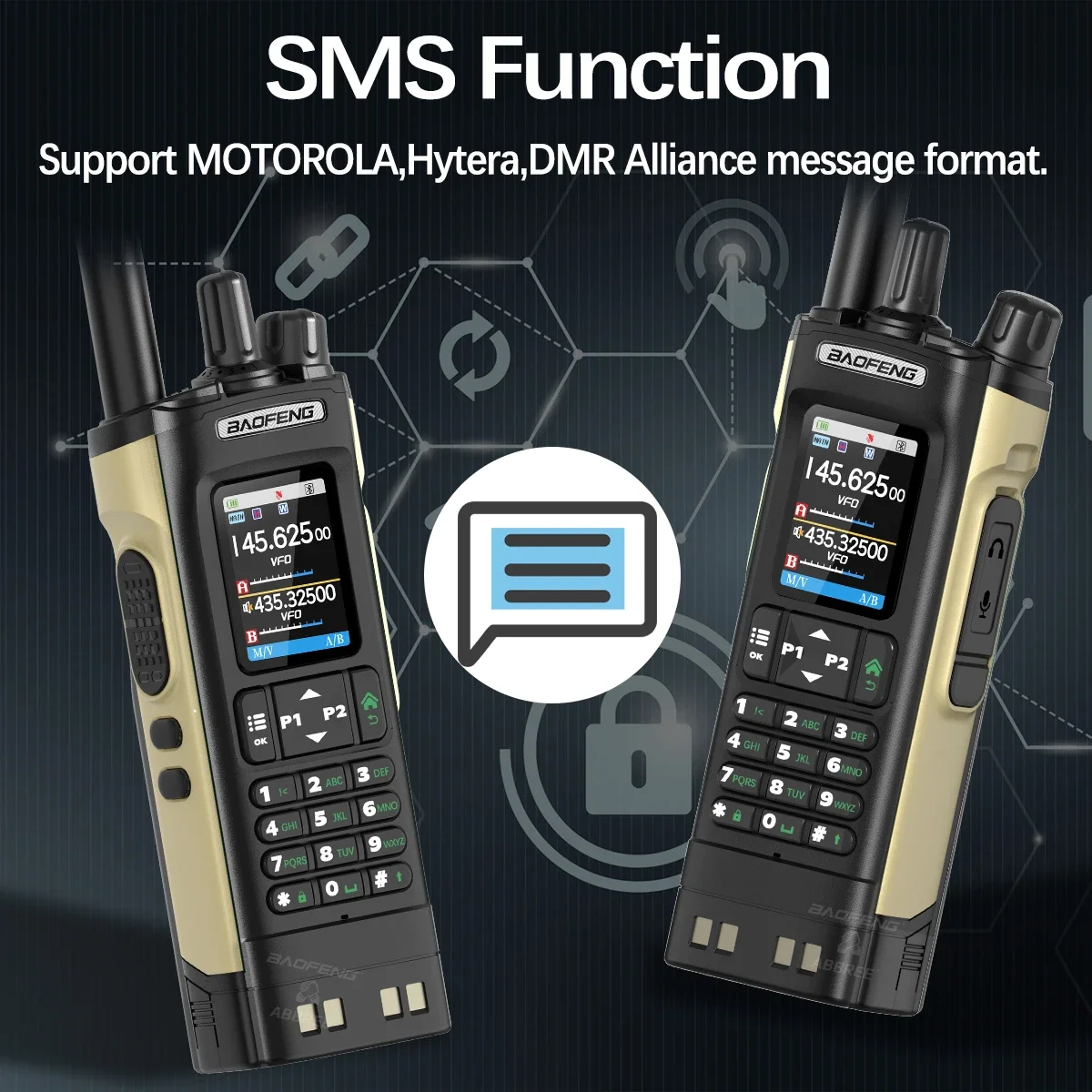 2025 nuevo BAOFENG DM32 DM-32UV Walkie Talkie DMR GPS 10W programación multibanda copia inalámbrica frecuencia tipo C UV32 Ham 2 vías Ra