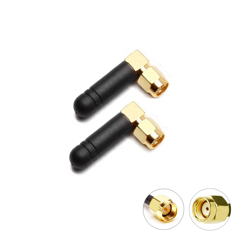 2PCS 2.4G Mini WiFi Antenne 2dBi SMA Mannelijke Connector voor Moederbord Modem USB Adapter AP Client FPV zender Extender