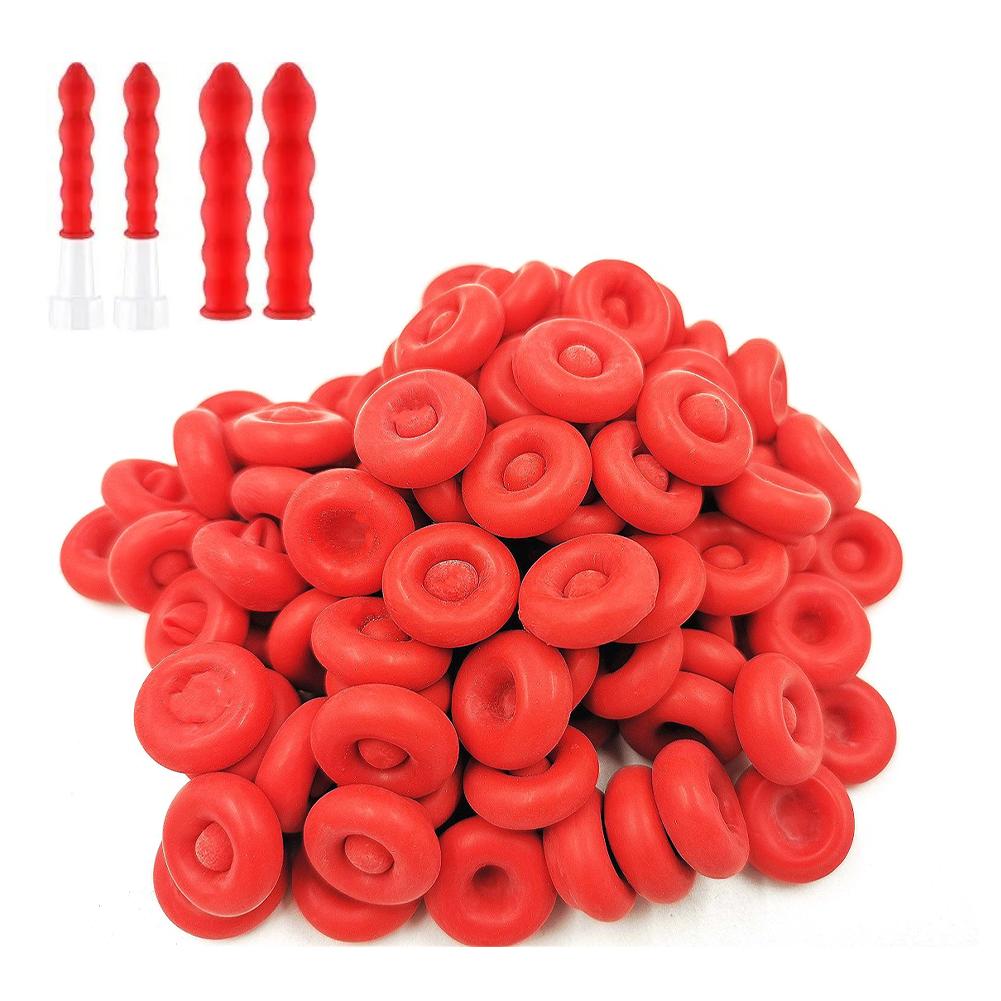 10pcs Caulking Gun Nozzles Cap Red Caulk Saving Caulk Saver Tube Covers for Sealing Preserving Finishing Construction Tools ﻿