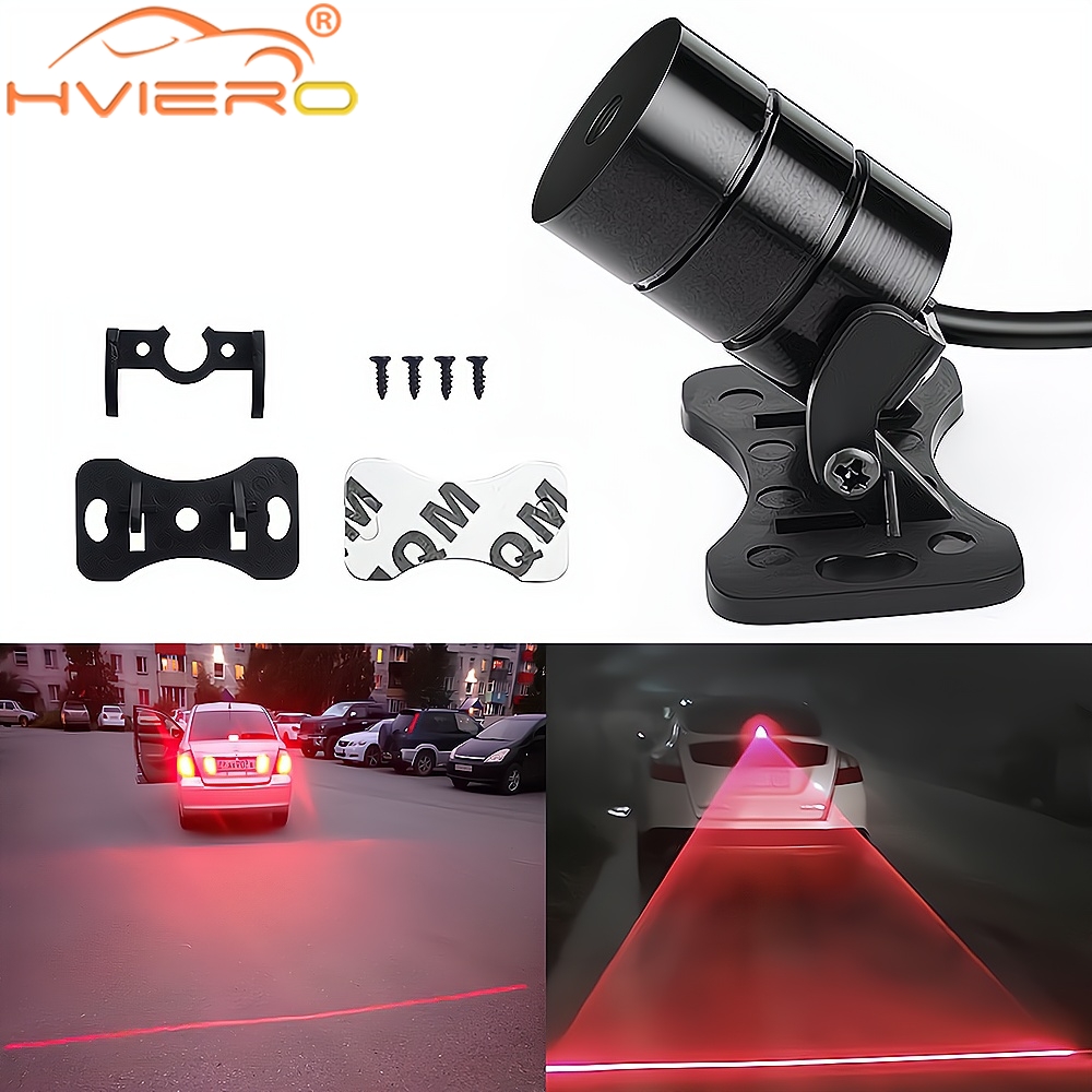 Liquidação_1 pçs carro led anti colisão laser luz da cauda 12v nevoeiro lâmpada tronco vermelho estroboscópio aviso freio estacionamento sinal de criação automóvel a