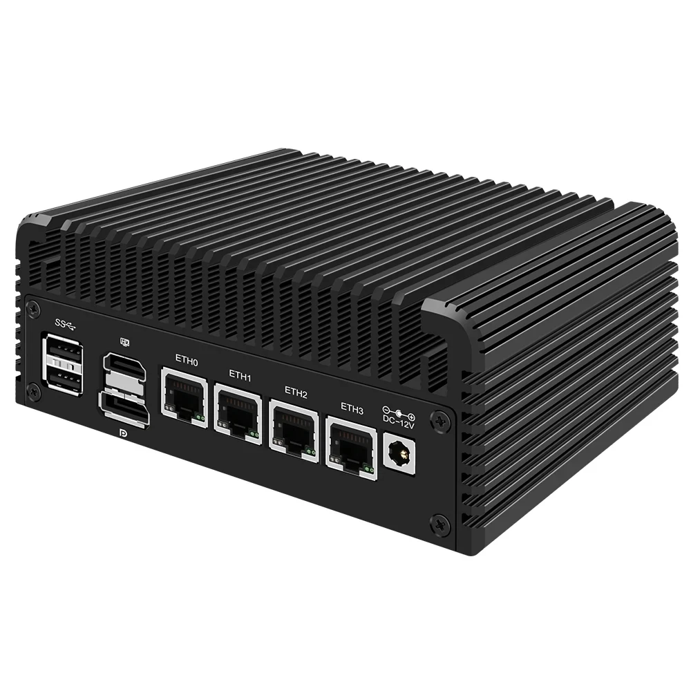 12. Generation Intel i3 N305 N355 Firewall PC Soft Router N100 N150 DDR5 4800 MHz 4xi226-V 2,5 G LAN Lüfterloser Mini-PC Proxmox Host-Server