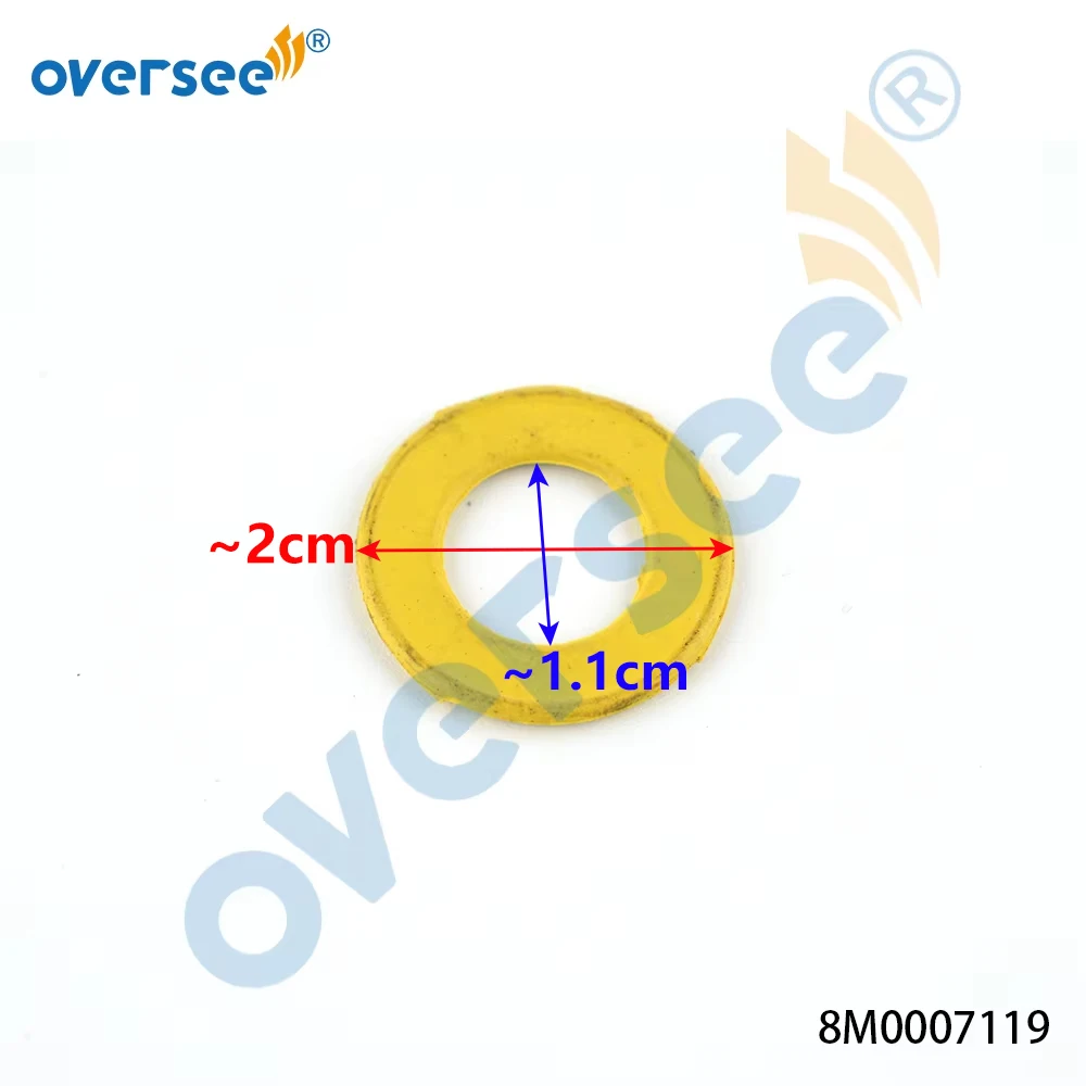 8M 0007119   Ölablassschraubendichtung/Unterlegscheibe für Mercury Mercruiser Quicksilver 25–60 PS 4-Takt-Außenbordmotor 26–8 m 0007119   10 Stück